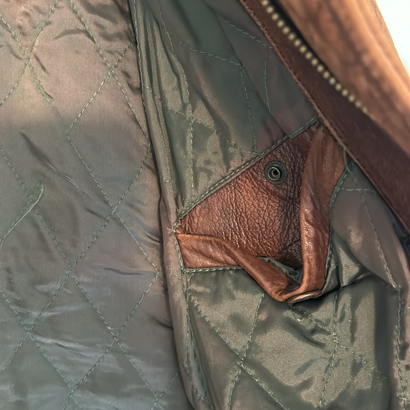 Vintage Town & Country Men’s Genuine Distressed Leather Flight Bomber Jacket - Picture 13 of 16